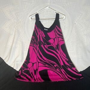 Women's Size 3X Dressy Tank Top Pink/Black
